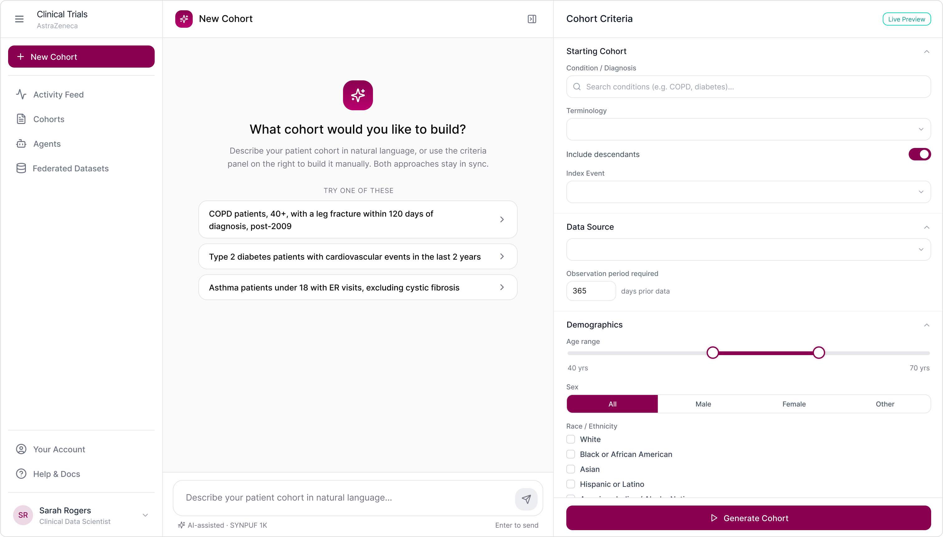 Clinical Trial Design Platform, AstraZeneca